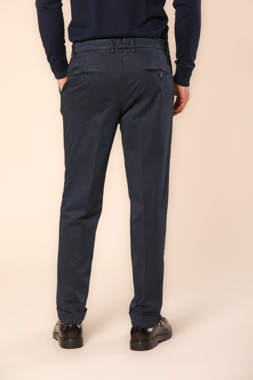 Boston 1 Pinces pantalone chino uomo con relaxed fit