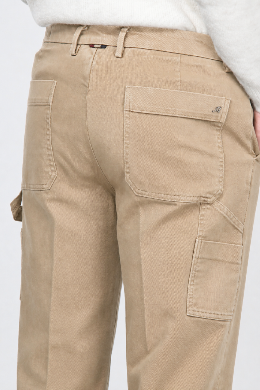 Square Work pantalone chino uomo in bull stretch relaxed fit