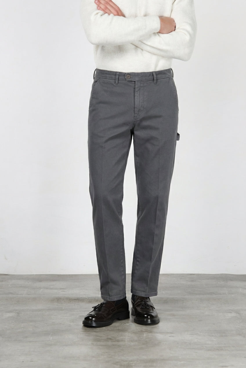 Square Work pantalone chino uomo in bull stretch relaxed fit