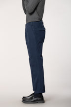 Boston 2 Pinces pantalone chino uomo in tricotina relaxed fit