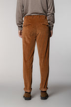 Boston 2 Pinces pantalone chino uomo in velluto 500 righe relaxed fit