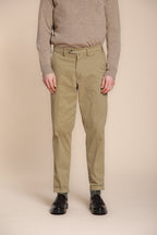 Foto 1 Boston pantalone chino uomo in gabardina tinto pezza relaxed fit