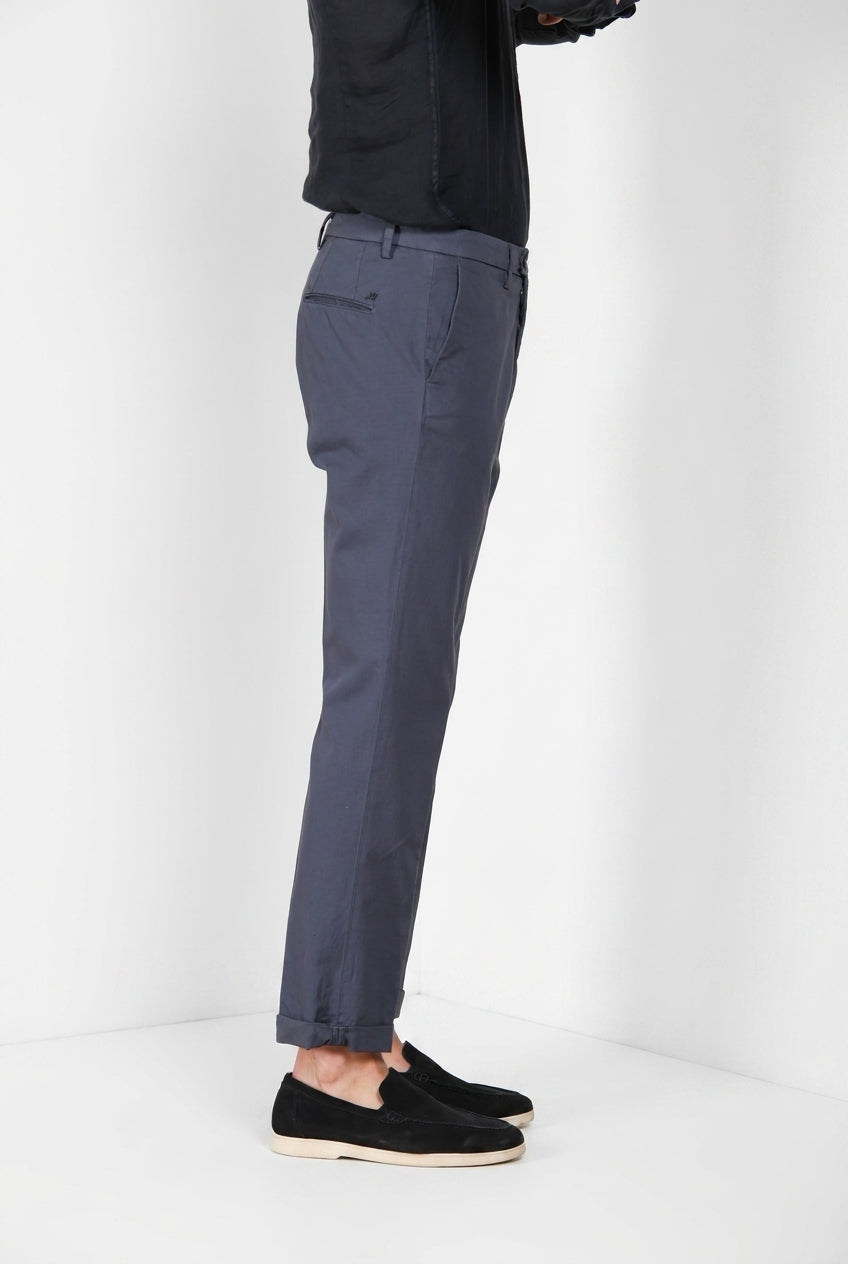 Boston pantalone chino uomo in cavallery stretch relaxed fit