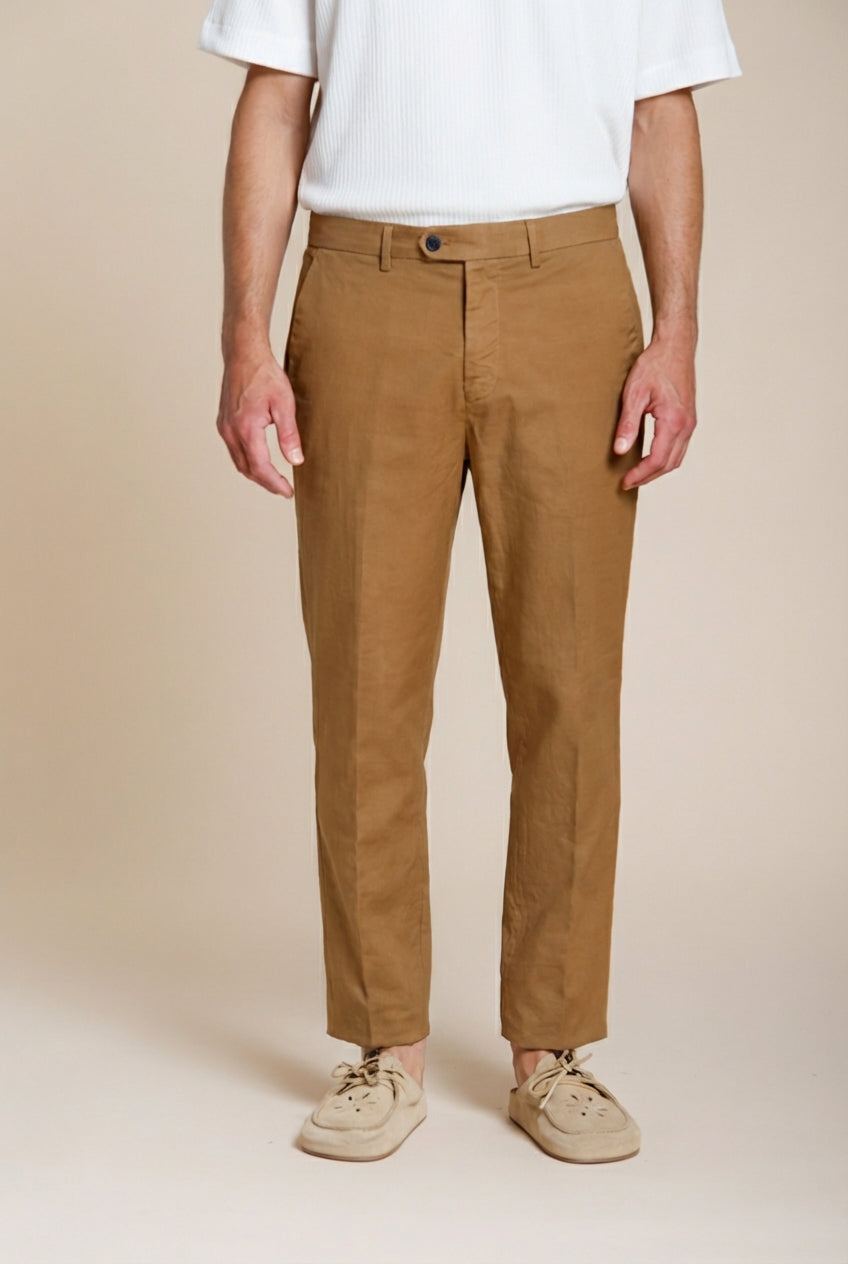 Boston pantalón chino hombre en cavallery stretch relaxed fit