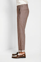 Boston pantalón chino hombre en denim trama diagonal relaxed fit