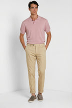 Boston pantalone chino uomo in twill leggero stretch relaxed fit