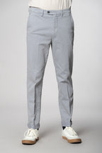 Boston pantalone chino uomo in cotone trama diagonale relaxed fit
