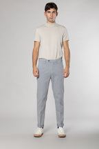 Boston pantalone chino uomo in cotone trama diagonale relaxed fit