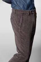 Boston pantalone chino uomo in velluto costa larga relaxed fit