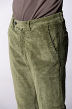 Boston pantalone chino uomo in velluto costa larga relaxed fit