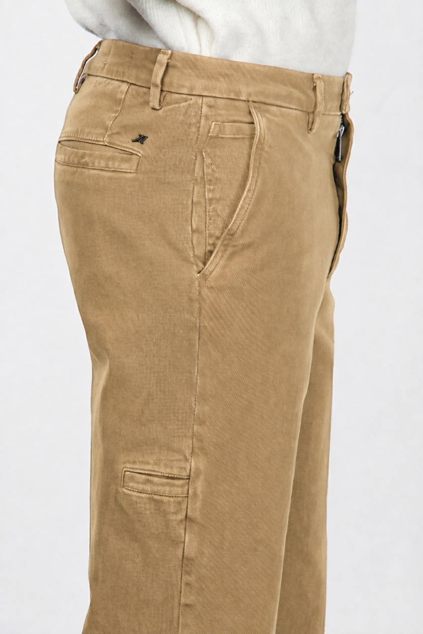 Madison pantalone chino uomo in bull stretch carrot fit