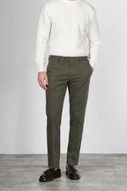 Madison pantalone chino uomo in bull stretch carrot fit