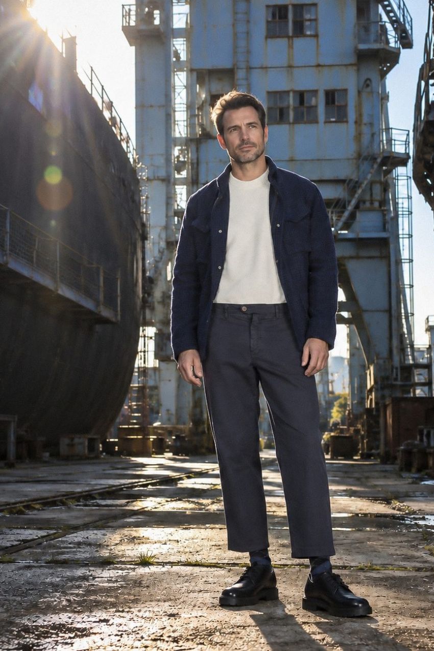 Madison pantalón chino de hombre en bull stretch carrot fit