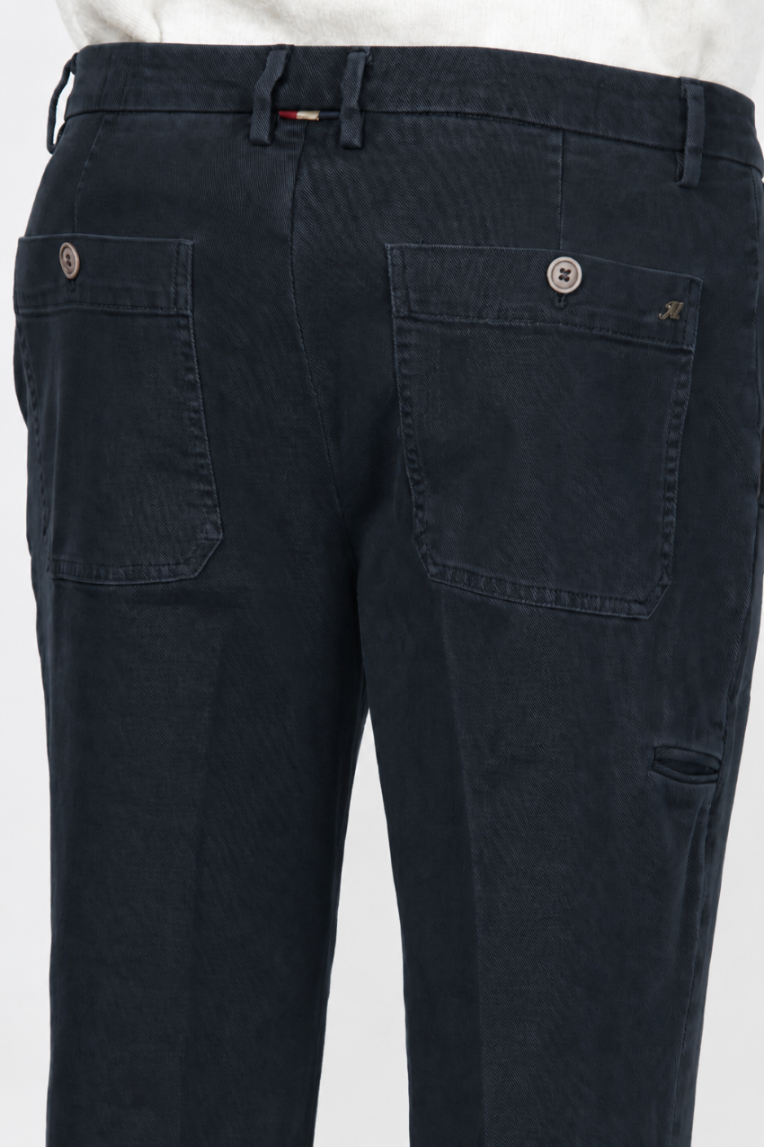 Garden pantalone chino uomo in bull stretch carrot fit