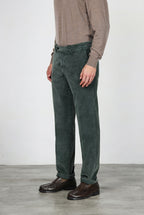 Paris pantalone chino uomo in velluto a costa larga carrot fit