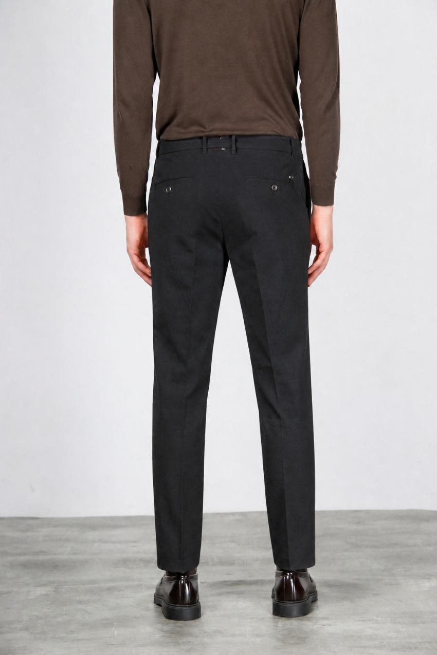 Paris pantalon chino homme en tricotine stretch carrot fit