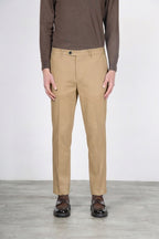 Paris pantalone chino uomo in tricotina stretch carrot fit
