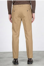 Paris pantalone chino uomo in tricotina stretch carrot fit