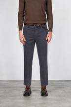 Paris pantalone chino uomo in velluto 1000 righe stretch carrot fit ①