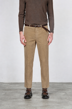 Paris pantalone chino uomo in velluto 1000 righe stretch carrot fit ①