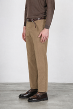 Paris pantalone chino uomo in velluto 1000 righe stretch carrot fit ①
