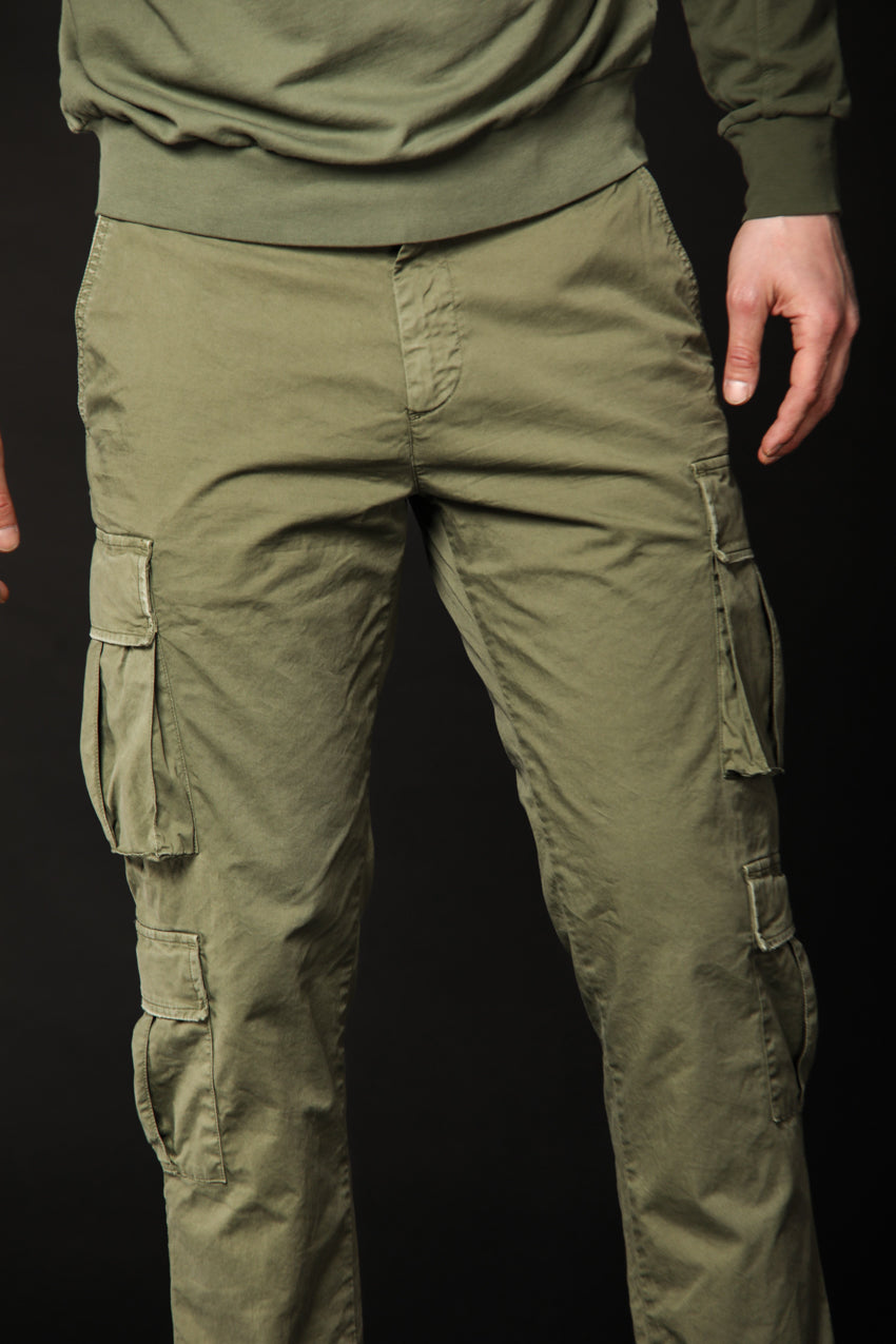Image 1 de pantalon cargo pour homme modèle Bahamas en vert, coupe régulière de Mason's