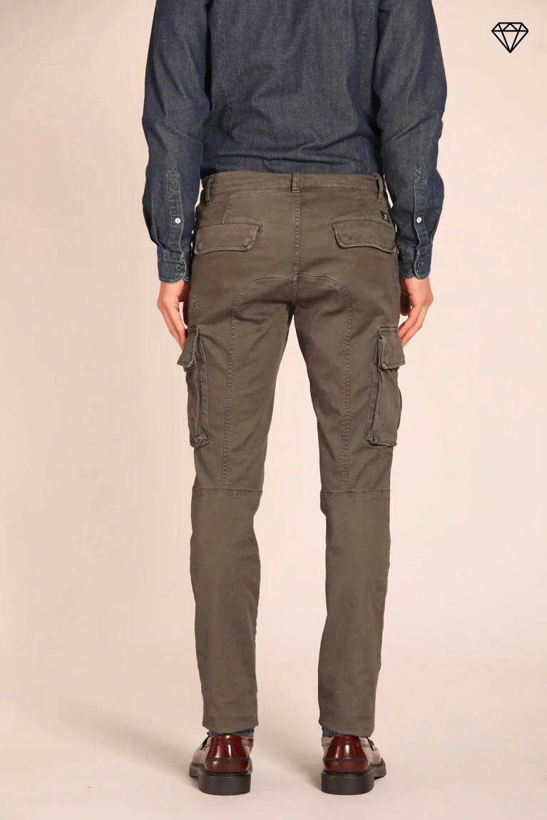 Chile pantalon cargo homme en gabardine coupe extra slim ①