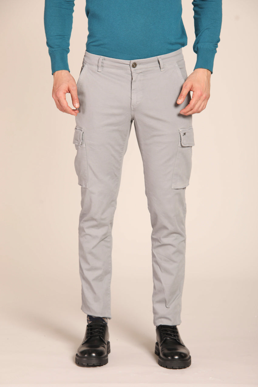 immagine 1 di pantalone cargo uomo modello Chile1 di colore grigio fit extra slim di Mason's