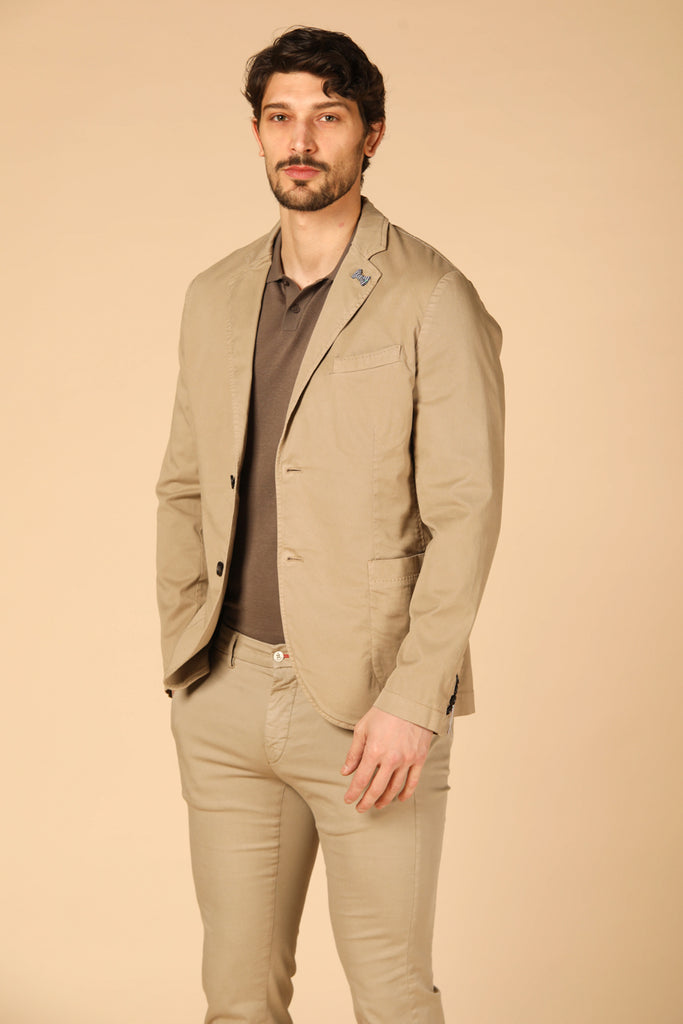 immagine 1 di blazer uomo modello Da Vinci Travel di colore kaki fit regular di Mason's