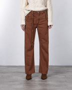 Violette pantalon chino femme en twill balloon fit ①
