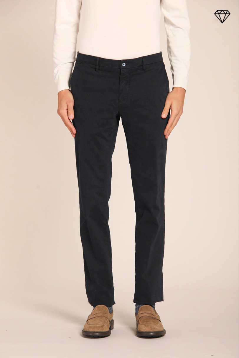 New York pantalone chino uomo in gabardina stretch regular fit ①