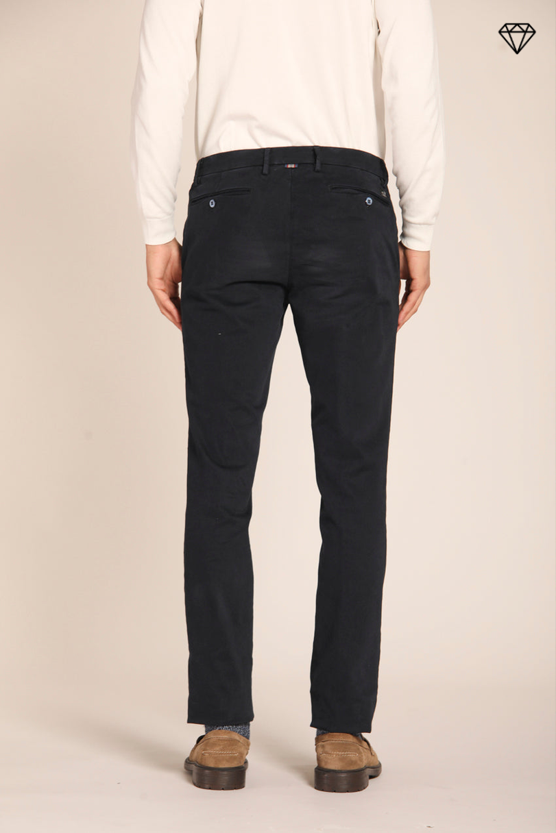 New York pantalone chino uomo in gabardina stretch regular fit ①