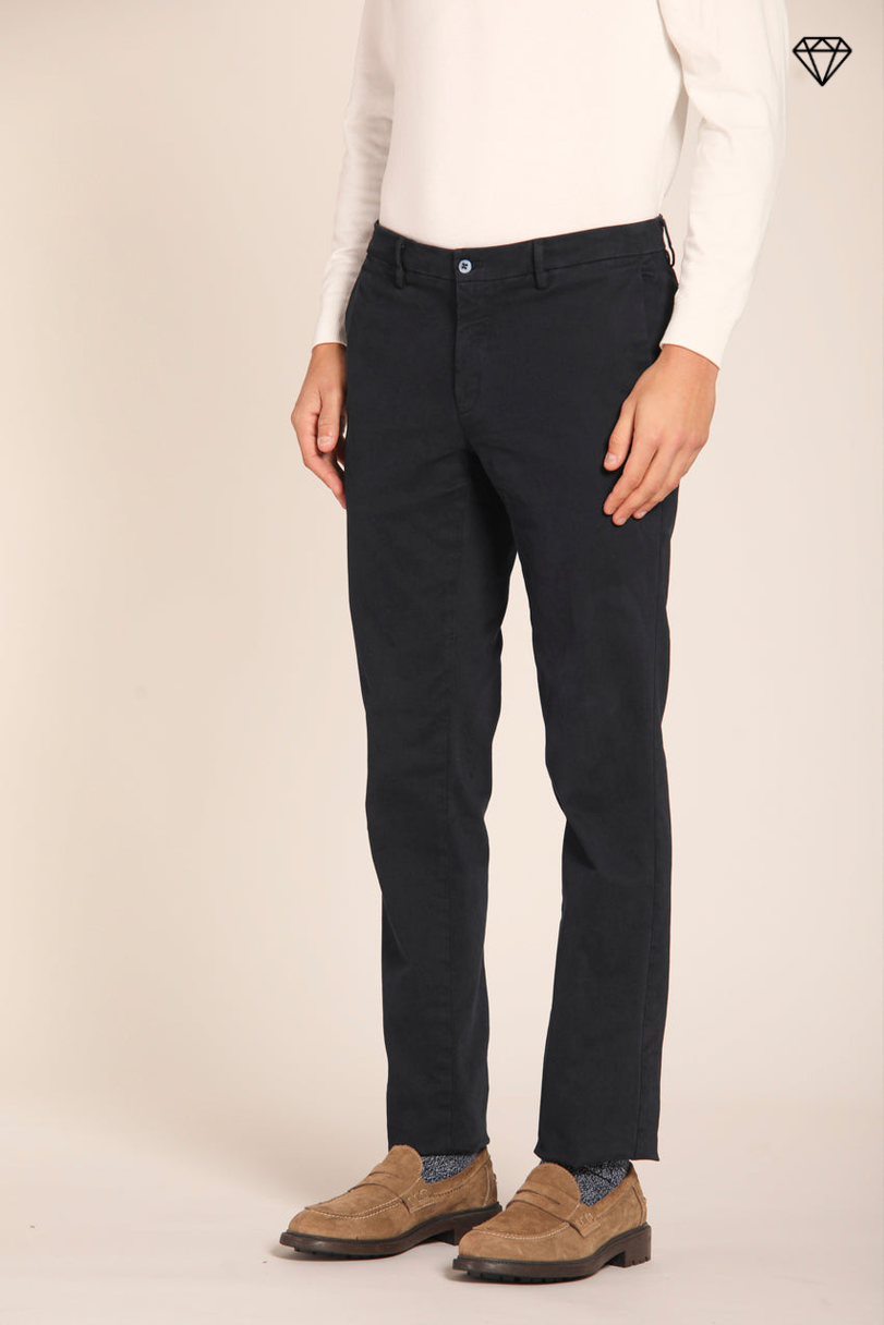 New York men's  chino pants in gabardine  stretch regular fit ①