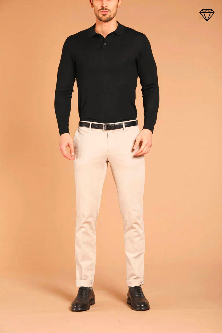 New York Herren Chino Hose aus Gabardine Stretch Regular Fit ①.