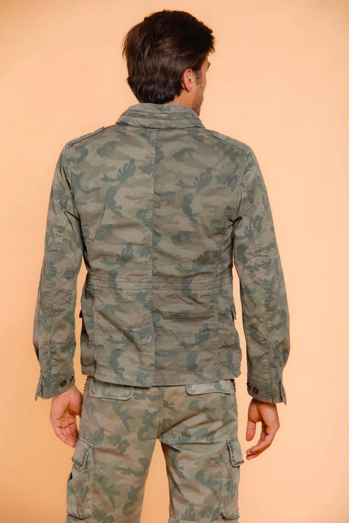 M74 Jacket field Jacket uomo in twill cotone stampa camouflage