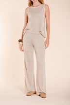 Easy Straight pantalone chino jogger donna in maglina straight fit