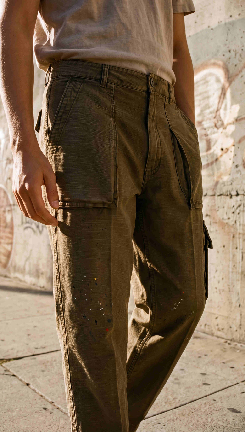 Cuba Work M74 Herren Cargo Hose aus Flammgarn-Baumwolle relaxed fit ①