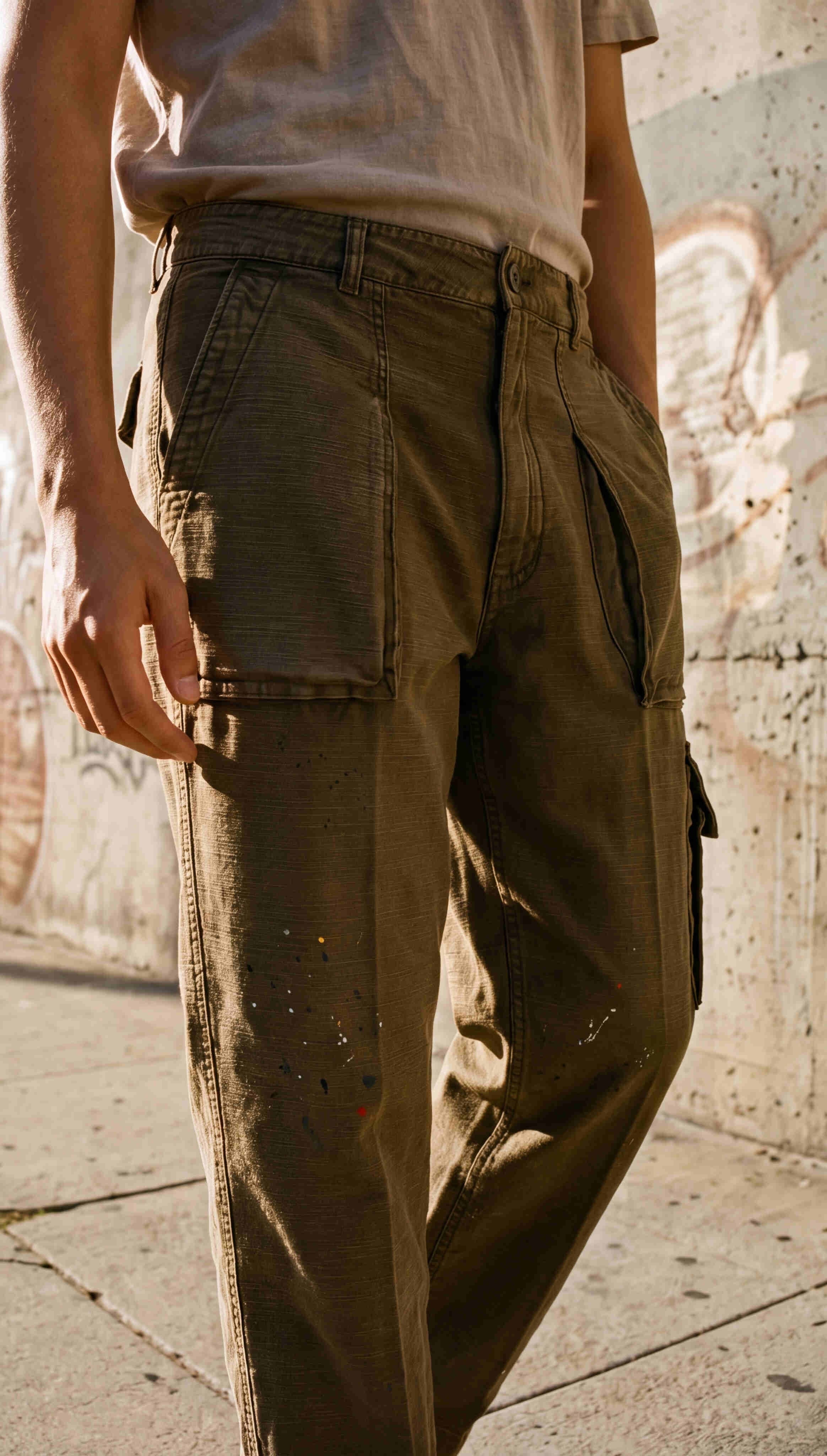 Cuba Work M74 Herren Cargo Hose aus Flammgarn-Baumwolle relaxed fit ①