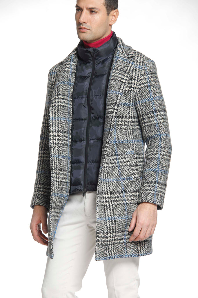 Los Angeles cappotto uomo in panno con pattern galles