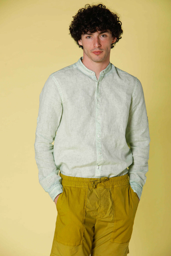 Immagine 1 di camicia uomo a manica lunga in lino color antiqua modello Porto di Mason's