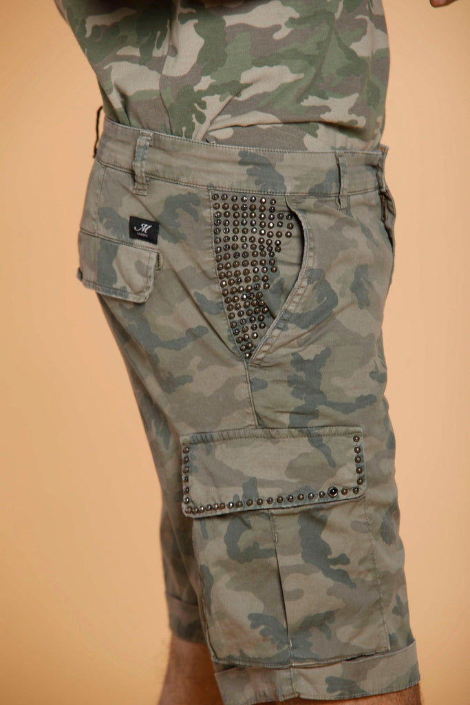Chile bermuda cargo uomo in twill di cotone con stampa camouflage regular - Mason's 