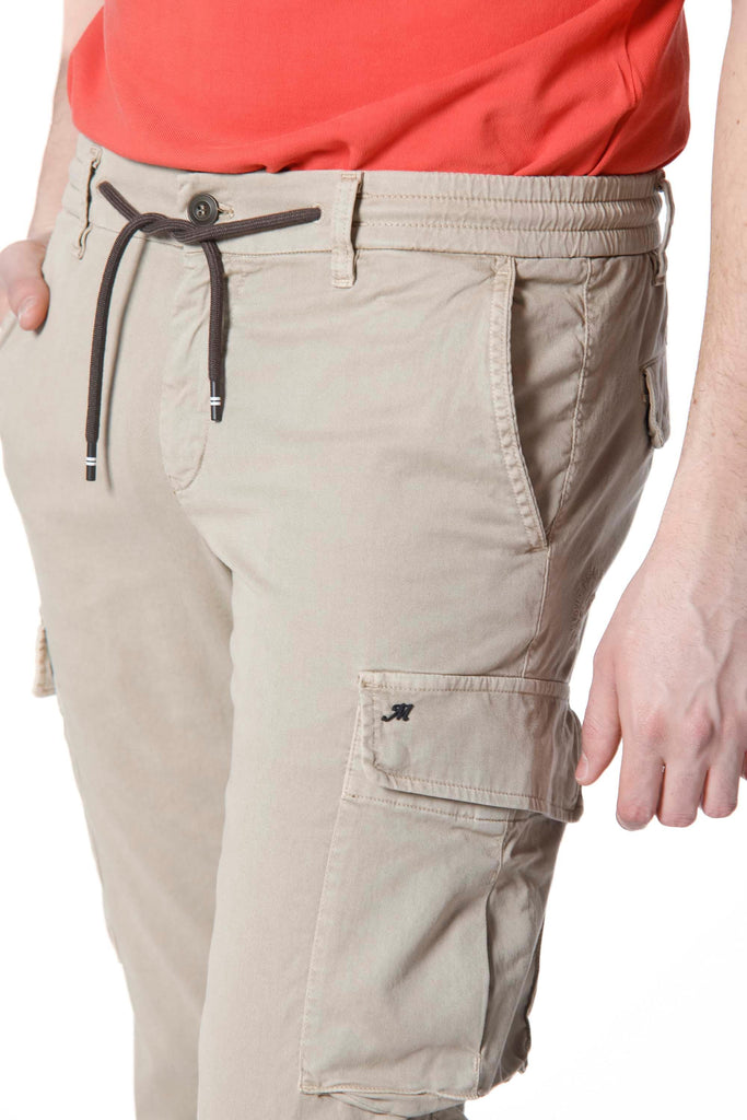 Chile Jogger pantalone cargo uomo in twill di cotone extra slim fit