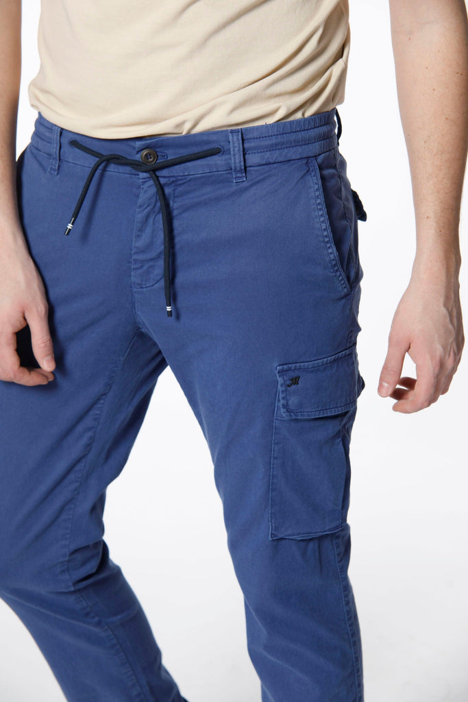 Chile Jogger pantalone cargo uomo in twill di cotone extra slim fit