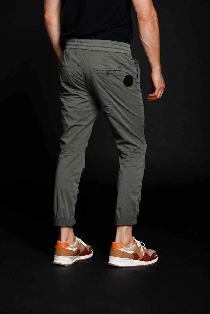 John pantalone uomo chino jogger in nylon stretch Logo edition carrot fit ① - Mason's 