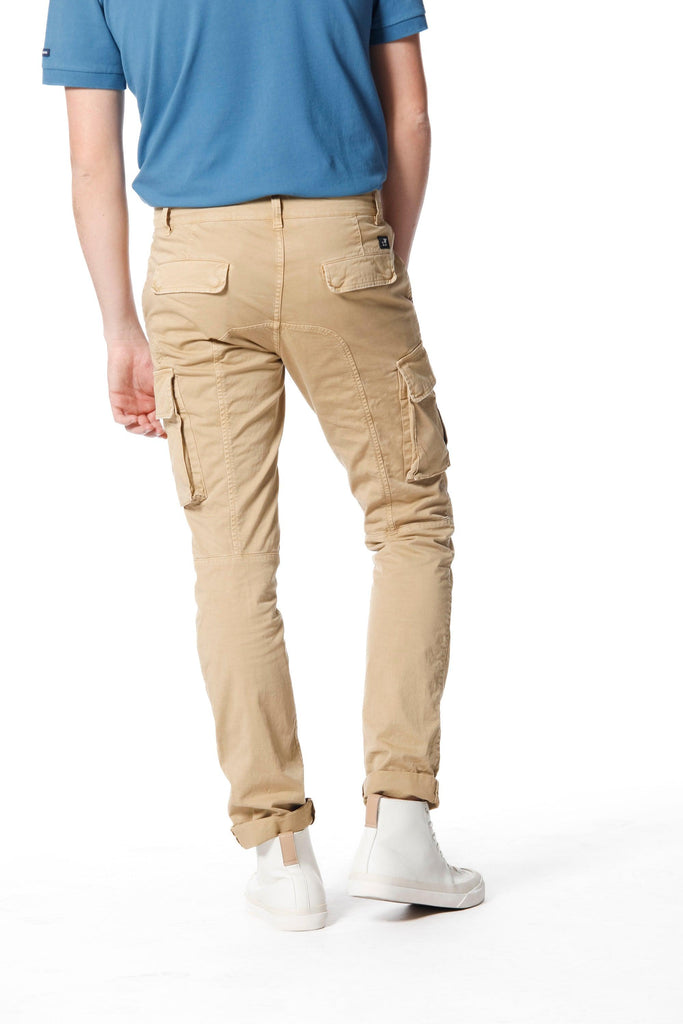 Chile pantalone cargo uomo in twill di cotone stretch extra slim fit