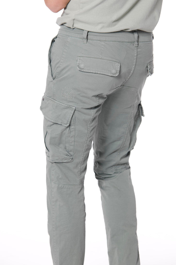 Chile pantalone cargo uomo in twill di cotone stretch extra slim fit ①