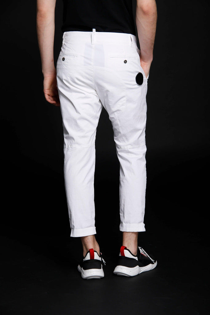 John pantalone cargo uomo in twill cotone stretch Logo edition carrot fit