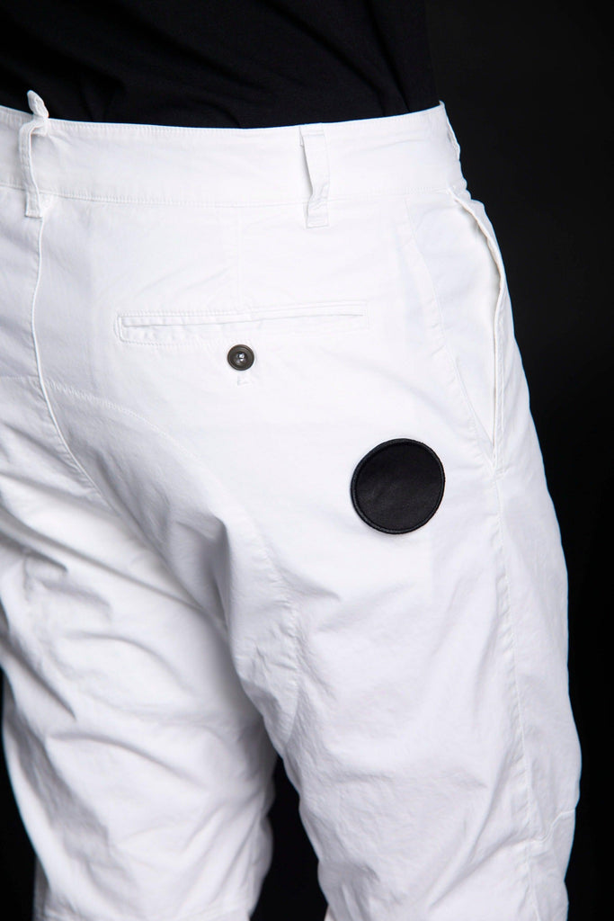John pantalone cargo uomo in twill cotone stretch Logo edition carrot fit - Mason's 