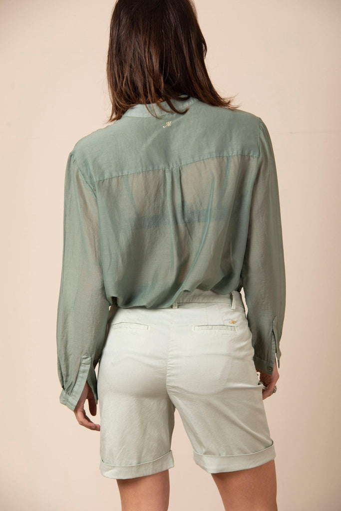 Ashley Shirt camicia da donna in cotone e seta con dettaglio cucitura