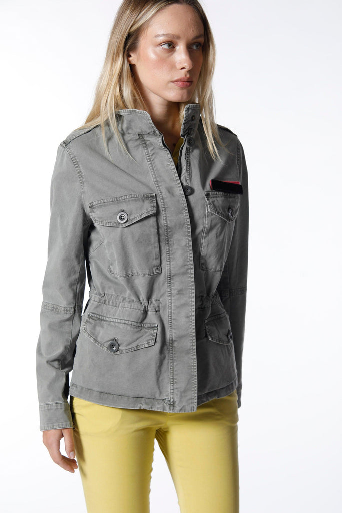 Eva field jacket da donna in cotone Icon Washes con coulisse e patch - Mason's 